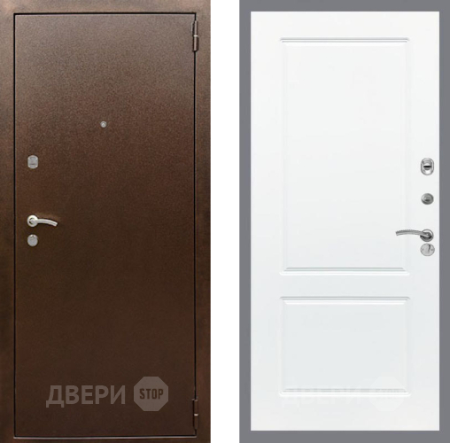 Входная металлическая Дверь Рекс (REX) 1А Медный Антик FL-117 Силк Сноу в Жуковский