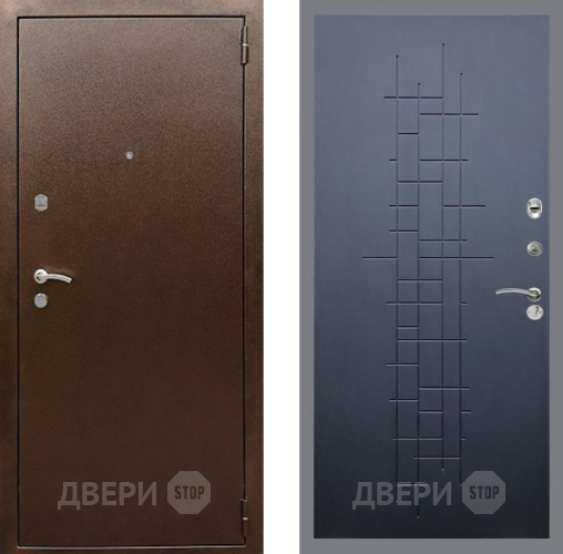 Входная металлическая Дверь Рекс (REX) 1А Медный Антик FL-289 Ясень черный в Жуковский