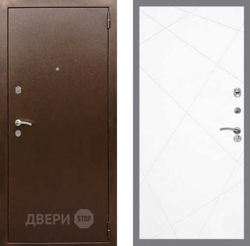Дверь Рекс (REX) 1А Медный Антик FL-291 Силк Сноу в Жуковский