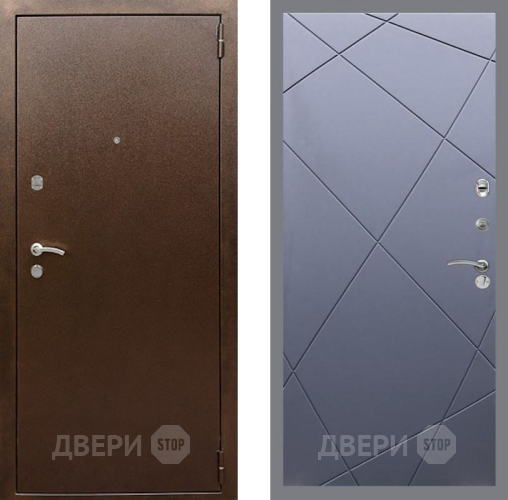 Дверь Рекс (REX) 1А Медный Антик FL-291 Силк титан в Жуковский