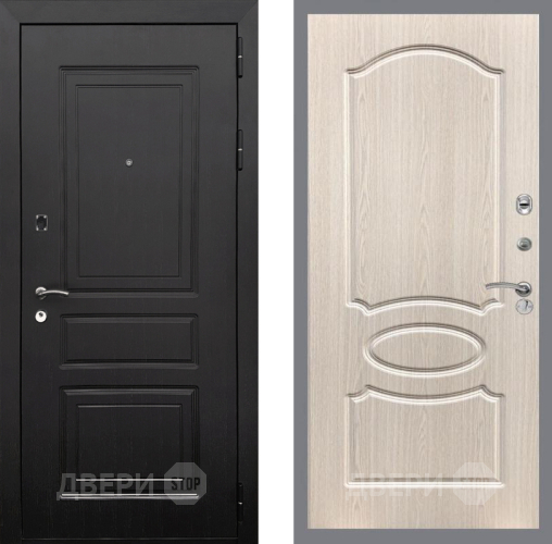 Входная металлическая Дверь Рекс (REX) 6 Венге FL-128 Беленый дуб в Жуковский