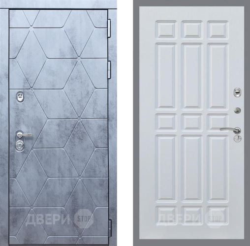 Входная металлическая Дверь Рекс (REX) 28 FL-33 Белый ясень в Жуковский