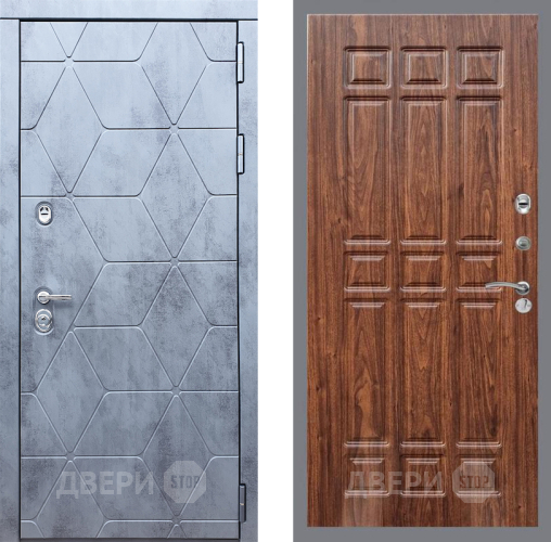 Входная металлическая Дверь Рекс (REX) 28 FL-33 орех тисненый в Жуковский