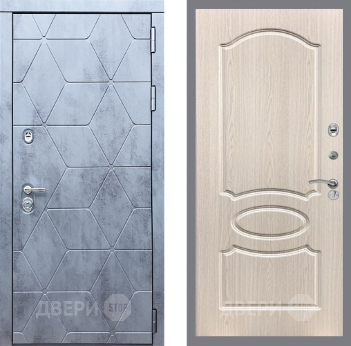 Входная металлическая Дверь Рекс (REX) 28 FL-128 Беленый дуб в Жуковский