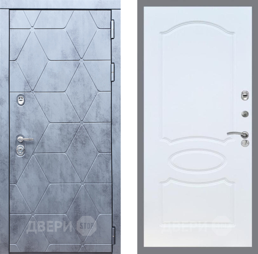 Входная металлическая Дверь Рекс (REX) 28 FL-128 Белый ясень в Жуковский