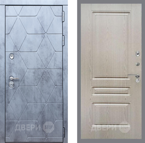 Входная металлическая Дверь Рекс (REX) 28 FL-243 Беленый дуб в Жуковский