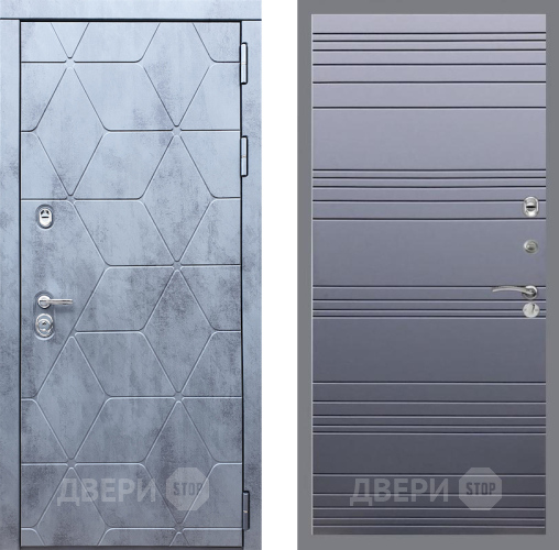 Входная металлическая Дверь Рекс (REX) 28 Line Силк титан в Жуковский