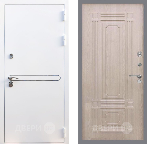 Входная металлическая Дверь Рекс (REX) 27 FL-2 Беленый дуб в Жуковский