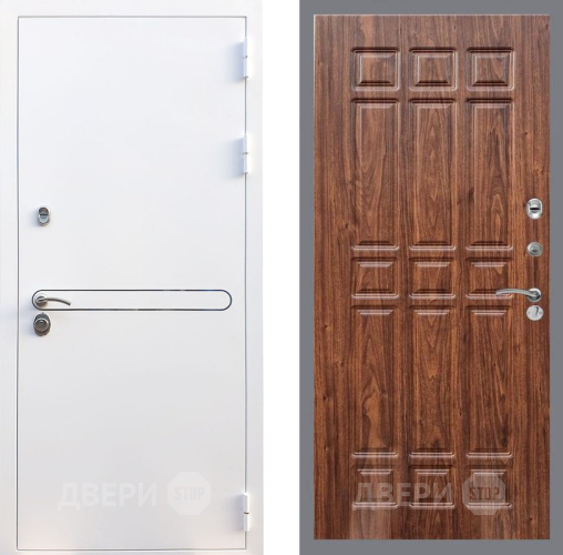 Входная металлическая Дверь Рекс (REX) 27 FL-33 орех тисненый в Жуковский