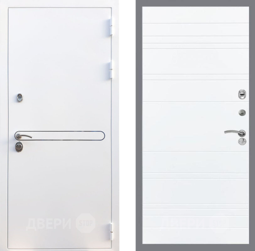 Входная металлическая Дверь Рекс (REX) 27 Line Силк Сноу в Жуковский