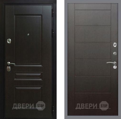 Входная металлическая Дверь Рекс (REX) Премиум-Н Сити Венге в Жуковский