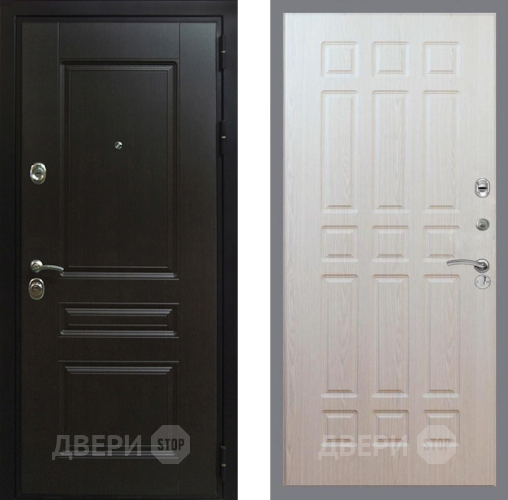 Входная металлическая Дверь Рекс (REX) Премиум-Н FL-33 Беленый дуб в Жуковский