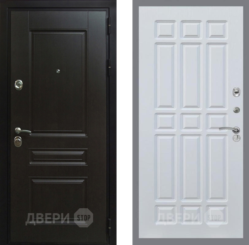 Входная металлическая Дверь Рекс (REX) Премиум-Н FL-33 Белый ясень в Жуковский