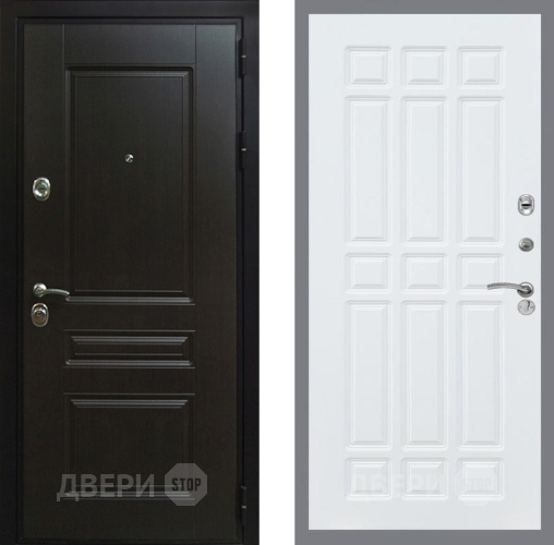 Входная металлическая Дверь Рекс (REX) Премиум-Н FL-33 Силк Сноу в Жуковский
