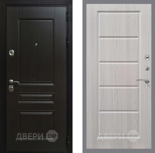 Входная металлическая Дверь Рекс (REX) Премиум-Н FL-39 Беленый дуб в Жуковский
