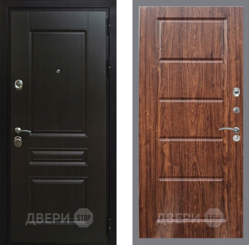 Входная металлическая Дверь Рекс (REX) Премиум-Н FL-39 орех тисненый в Жуковский