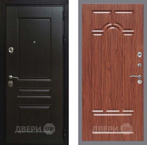 Входная металлическая Дверь Рекс (REX) Премиум-Н FL-58 орех тисненый в Жуковский