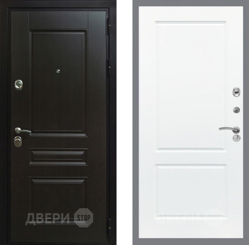 Входная металлическая Дверь Рекс (REX) Премиум-Н FL-117 Силк Сноу в Жуковский