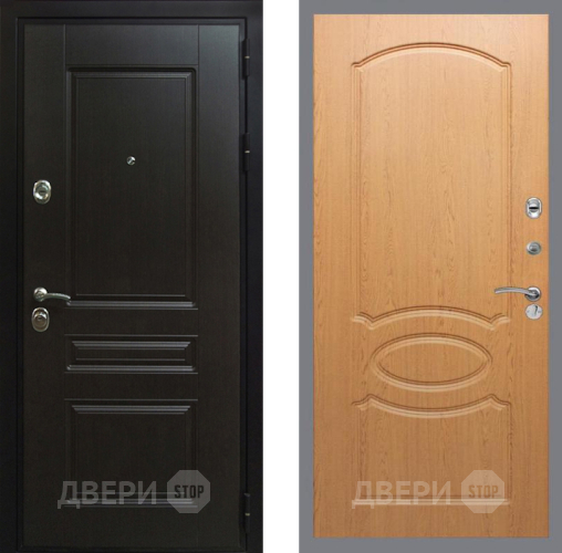Входная металлическая Дверь Рекс (REX) Премиум-Н FL-128 Дуб в Жуковский