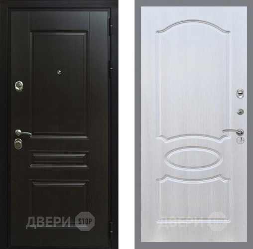 Входная металлическая Дверь Рекс (REX) Премиум-Н FL-128 Лиственница беж в Жуковский