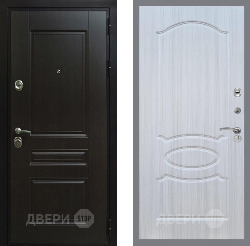 Входная металлическая Дверь Рекс (REX) Премиум-Н FL-128 Сандал белый в Жуковский