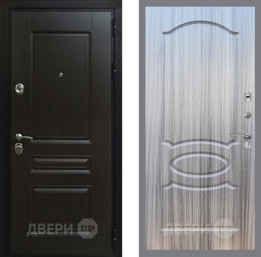 Входная металлическая Дверь Рекс (REX) Премиум-Н FL-128 Сандал грей в Жуковский