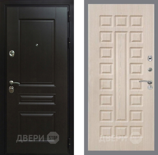 Входная металлическая Дверь Рекс (REX) Премиум-Н FL-183 Беленый дуб в Жуковский