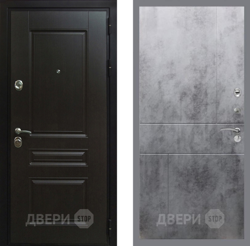 Входная металлическая Дверь Рекс (REX) Премиум-Н FL-290 Бетон темный в Жуковский