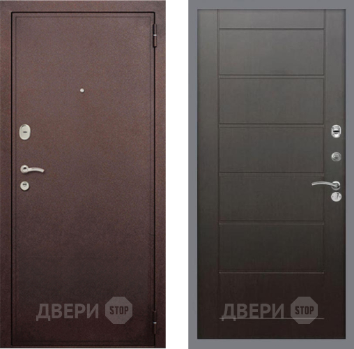 Входная металлическая Дверь Рекс (REX) 2 Медный Антик Сити Венге в Жуковский