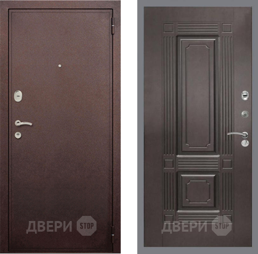 Дверь Рекс (REX) 2 Медный Антик FL-2 Венге в Жуковский