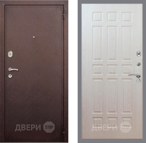 Входная металлическая Дверь Рекс (REX) 2 Медный Антик FL-33 Беленый дуб в Жуковский