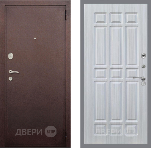Входная металлическая Дверь Рекс (REX) 2 Медный Антик FL-33 Сандал белый в Жуковский
