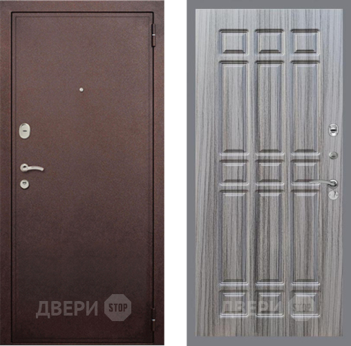 Входная металлическая Дверь Рекс (REX) 2 Медный Антик FL-33 Сандал грей в Жуковский