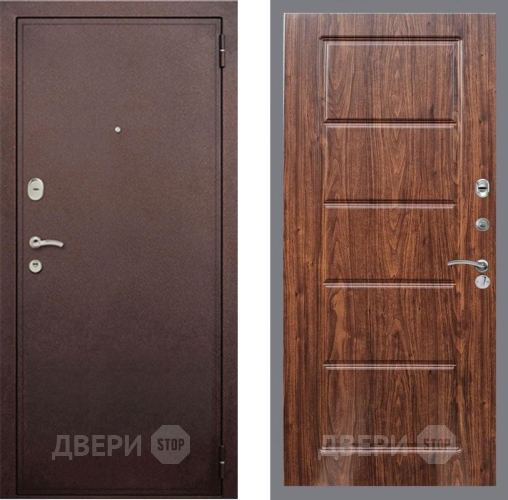 Дверь Рекс (REX) 2 Медный Антик FL-39 орех тисненый в Жуковский