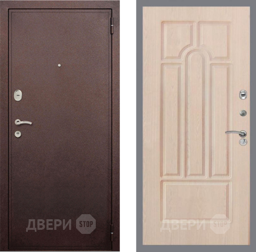 Дверь Рекс (REX) 2 Медный Антик FL-58 Беленый дуб в Жуковский