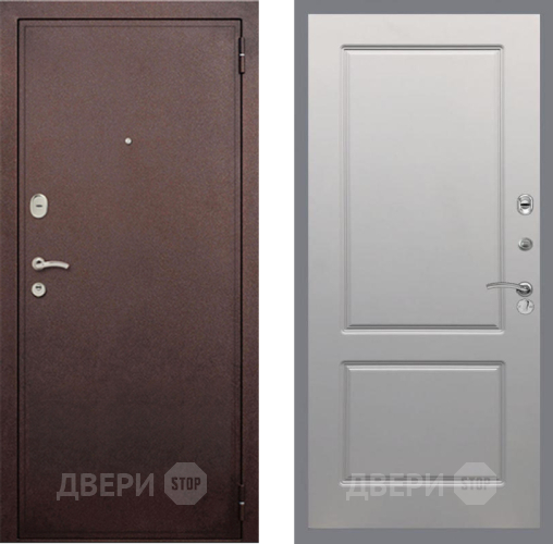 Входная металлическая Дверь Рекс (REX) 2 Медный Антик FL-117 Грей софт в Жуковский