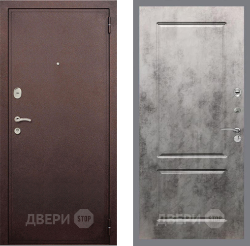 Входная металлическая Дверь Рекс (REX) 2 Медный Антик FL-117 Бетон темный в Жуковский