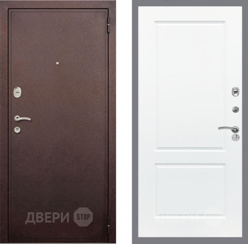 Входная металлическая Дверь Рекс (REX) 2 Медный Антик FL-117 Силк Сноу в Жуковский
