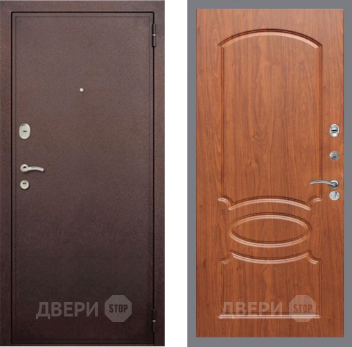 Дверь Рекс (REX) 2 Медный Антик FL-128 Морёная берёза в Жуковский