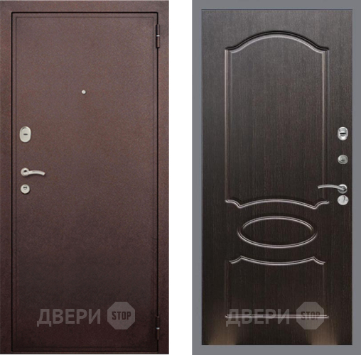 Входная металлическая Дверь Рекс (REX) 2 Медный Антик FL-128 Венге светлый в Жуковский