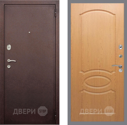 Дверь Рекс (REX) 2 Медный Антик FL-128 Дуб в Жуковский