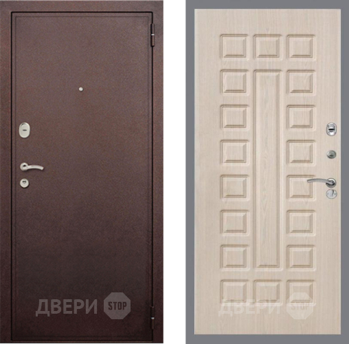 Входная металлическая Дверь Рекс (REX) 2 Медный Антик FL-183 Беленый дуб в Жуковский