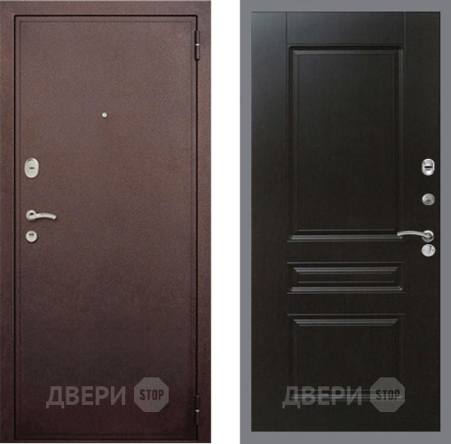 Входная металлическая Дверь Рекс (REX) 2 Медный Антик FL-243 Венге в Жуковский