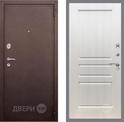 Входная металлическая Дверь Рекс (REX) 2 Медный Антик FL-243 Лиственница беж в Жуковский