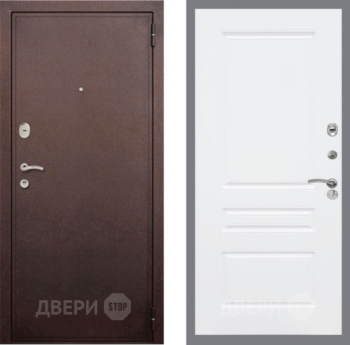 Входная металлическая Дверь Рекс (REX) 2 Медный Антик FL-243 Силк Сноу в Жуковский
