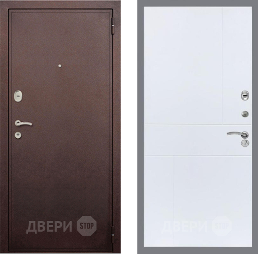 Входная металлическая Дверь Рекс (REX) 2 Медный Антик FL-290 Силк Сноу в Жуковский