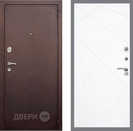 Входная металлическая Дверь Рекс (REX) 2 Медный Антик FL-291 Силк Сноу в Жуковский