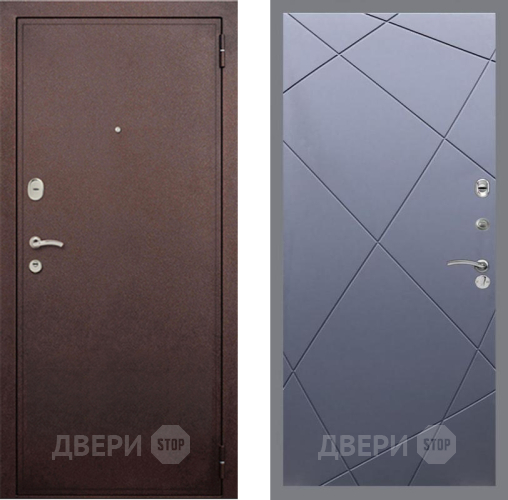 Входная металлическая Дверь Рекс (REX) 2 Медный Антик FL-291 Силк титан в Жуковский