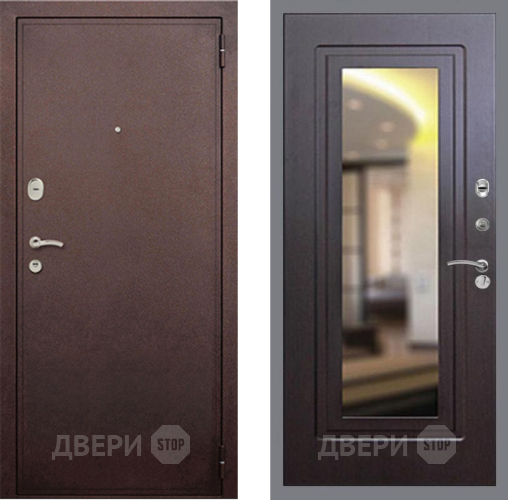 Дверь Рекс (REX) 2 Медный Антик FLZ-120 Венге в Жуковский