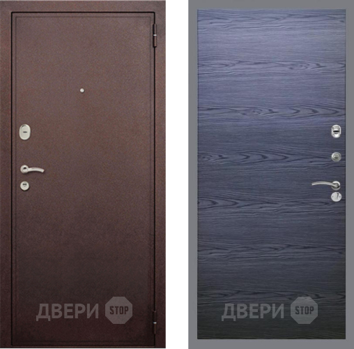Дверь Рекс (REX) 2 Медный Антик GL Дуб тангенальный черный в Жуковский